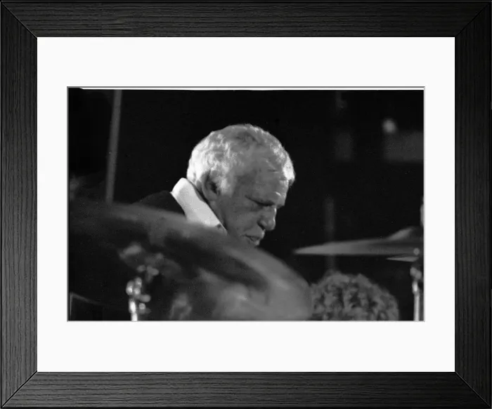 Framed Print : Buddy Rich, Lewisham Jazz Festival, Lewisham, 1988. Artist: Brian O Connor Framed Print : Buddy Rich, Lewisham Jazz Festival, Lewisham, 1988. Artist: Brian O Connor