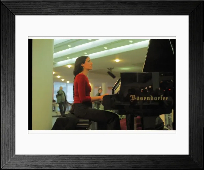 Framed Print : Zoe Rahman, RFH Foyer, 2004. Artist: Brian O Connor Framed Print : Zoe Rahman, RFH Foyer, 2004. Artist: Brian O Connor