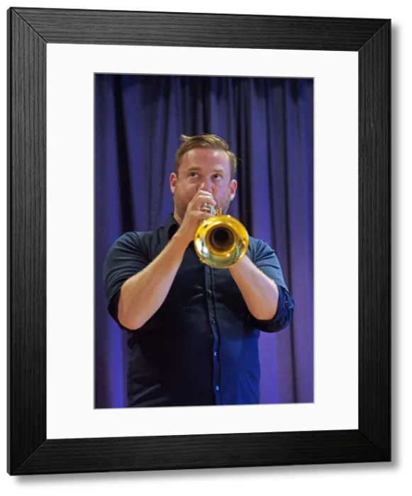 Framed Print : Quentin Collins, Watermill Jazz Club, Dorking, Surrey, 2015. Artist: Brian O Connor Framed Print : Quentin Collins, Watermill Jazz Club, Dorking, Surrey, 2015. Artist: Brian O Connor