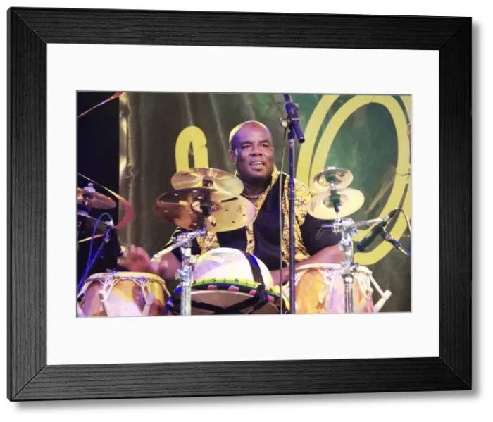 Framed Print : Abass Dodoo, Love Supreme Jazz Festival, Glynde Place, East Sussex, 2015. Artist: Brian O Connor Framed Print : Abass Dodoo, Love Supreme Jazz Festival, Glynde Place, East Sussex, 2015. Artist: Brian O Connor