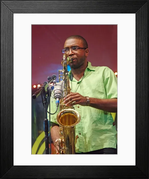 Framed Print : Irwin Hall, Love Supreme Jazz Festival, Glynde Place, East Sussex, 2015. Artist: Brian O Connor Framed Print : Irwin Hall, Love Supreme Jazz Festival, Glynde Place, East Sussex, 2015. Artist: Brian O Connor