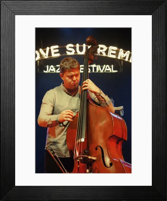 Framed Print : Nick Blacka, Love Supreme Jazz Festival, Glynde Place, East Sussex, 2015. Artist: Brian O Connor Framed Print : Nick Blacka, Love Supreme Jazz Festival, Glynde Place, East Sussex, 2015. Artist: Brian O Connor
