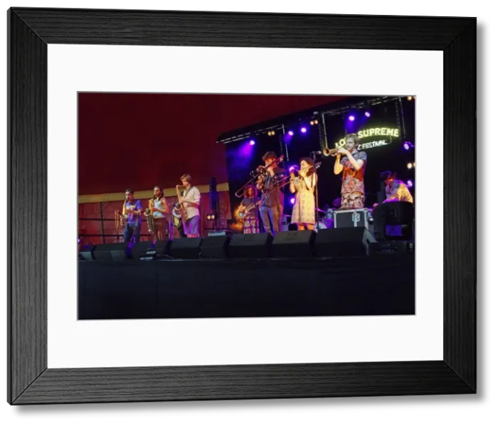 Framed Print : Mak Murtic, Love Supreme Jazz Festival, Glynde Place, East Sussex, 2015. Artist: Brian O Connor Framed Print : Mak Murtic, Love Supreme Jazz Festival, Glynde Place, East Sussex, 2015. Artist: Brian O Connor