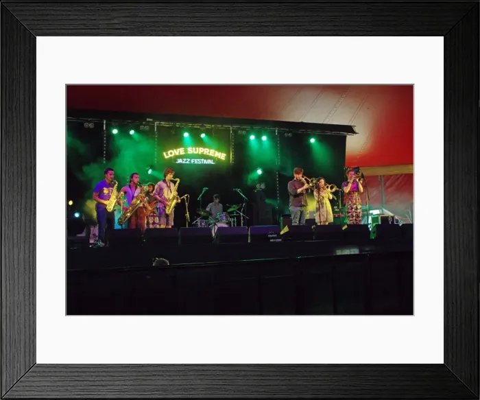 Framed Print : Mak Murtic, Love Supreme Jazz Festival, Glynde Place, East Sussex, 2015. Artist: Brian O Connor Framed Print : Mak Murtic, Love Supreme Jazz Festival, Glynde Place, East Sussex, 2015. Artist: Brian O Connor
