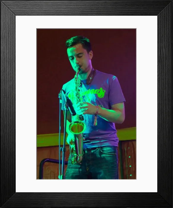 Framed Print : Rich Muscat, Love Supreme Jazz Festival, Glynde Place, East Sussex, 2015. Artist: Brian O Connor Framed Print : Rich Muscat, Love Supreme Jazz Festival, Glynde Place, East Sussex, 2015. Artist: Brian O Connor
