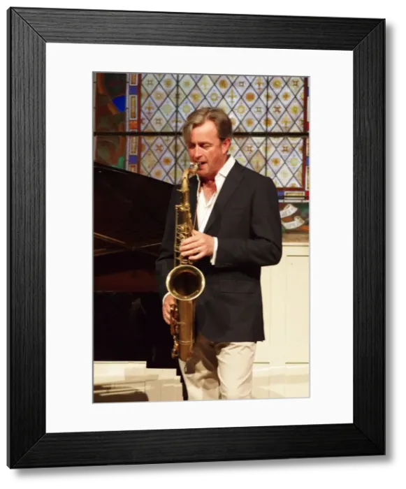 Framed Print : Tommy Smith, Illminster Arts Centre, Illminster, Somerset, 2015. Artist: Brian O Connor Framed Print : Tommy Smith, Illminster Arts Centre, Illminster, Somerset, 2015. Artist: Brian O Connor