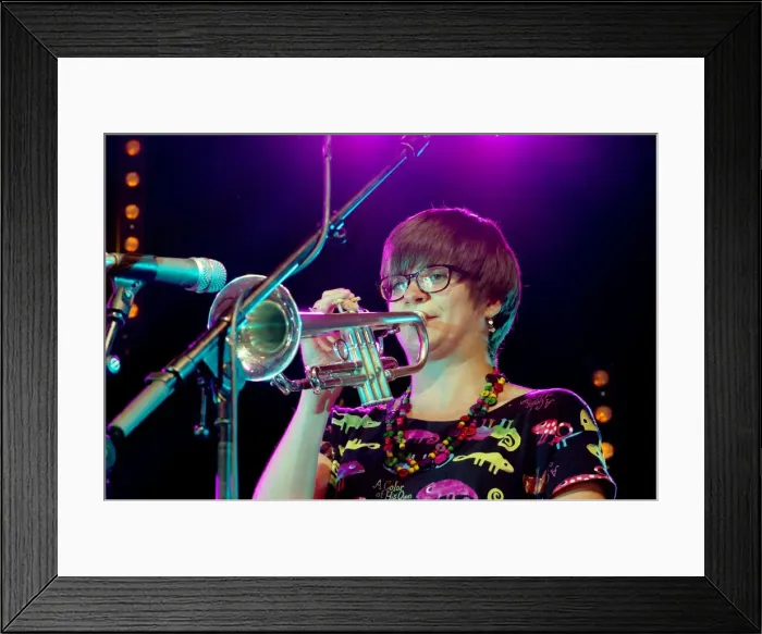 Framed Print : Laura Jurd, Love Supreme Jazz Festival, Glynde Place, East Sussex, 2015. Artist: Brian O Connor Framed Print : Laura Jurd, Love Supreme Jazz Festival, Glynde Place, East Sussex, 2015. Artist: Brian O Connor