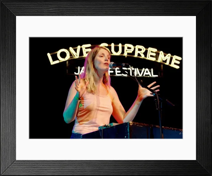Framed Print : Lauren Kinsella, Love Supreme Jazz Festival, Glynde Place, East Sussex, 2015. Artist Framed Print : Lauren Kinsella, Love Supreme Jazz Festival, Glynde Place, East Sussex, 2015. Artist