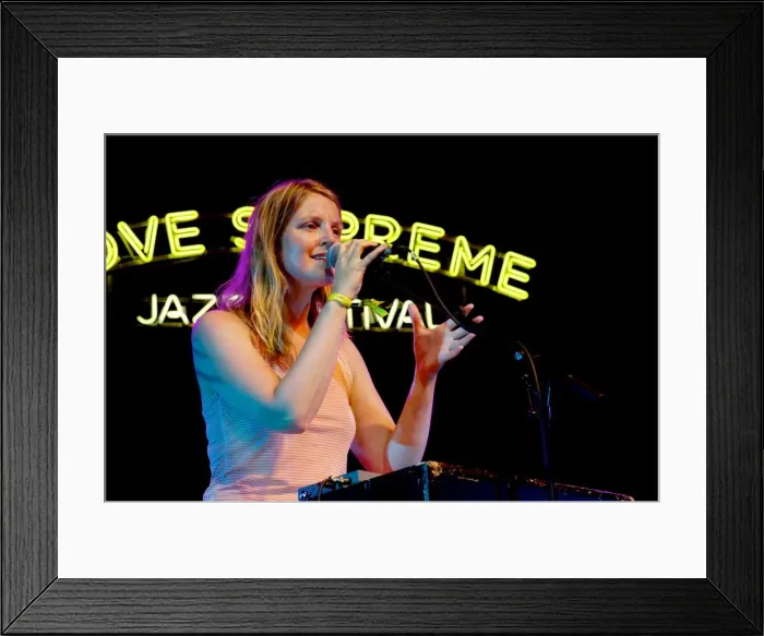 Framed Print : Lauren Kinsella, Love Supreme Jazz Festival, Glynde Place, East Sussex, 2015. Artist Framed Print : Lauren Kinsella, Love Supreme Jazz Festival, Glynde Place, East Sussex, 2015. Artist