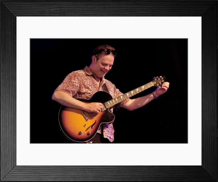 Framed Print : Phil Robson, Love Supreme Jazz Festival, Glynde Place, East Sussex, 2015. Artist: Brian O Connor Framed Print : Phil Robson, Love Supreme Jazz Festival, Glynde Place, East Sussex, 2015. Artist: Brian O Connor