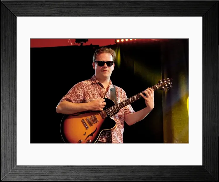 Framed Print : Phil Robson, Love Supreme Jazz Festival, Glynde Place, East Sussex, 2015. Artist: Brian O Connor Framed Print : Phil Robson, Love Supreme Jazz Festival, Glynde Place, East Sussex, 2015. Artist: Brian O Connor