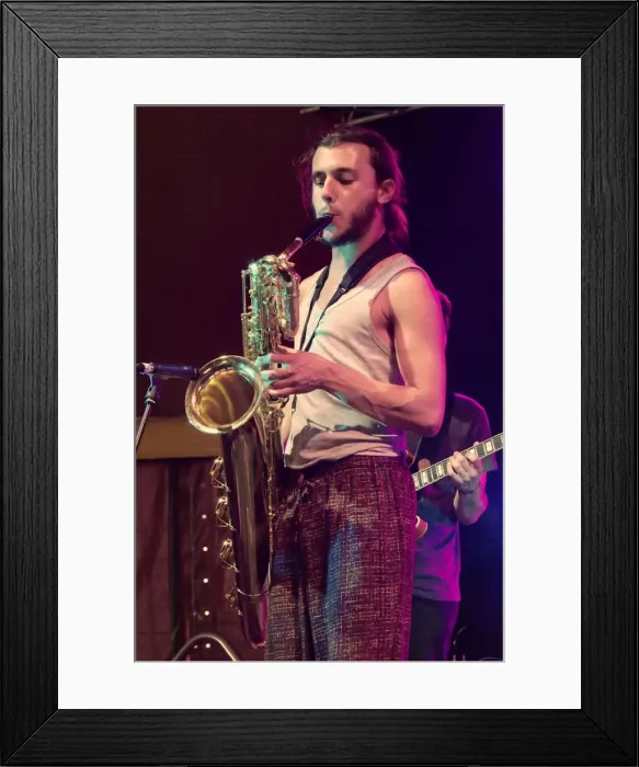 Framed Print : Seb Silas, Love Supreme Jazz Festival, Glynde Place, East Sussex, 2015. Artist: Brian O Connor Framed Print : Seb Silas, Love Supreme Jazz Festival, Glynde Place, East Sussex, 2015. Artist: Brian O Connor
