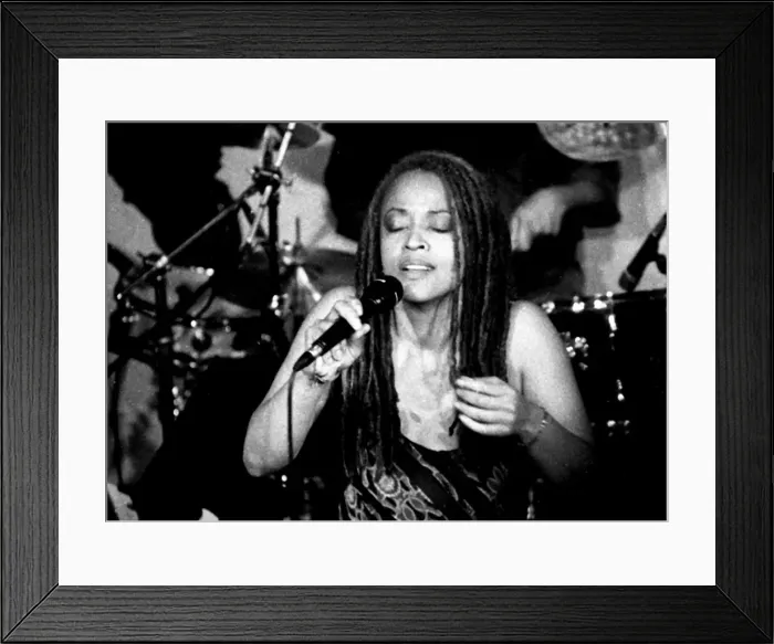 Framed Print : Cassandra Wilson, Jazz Cafe, London, 1994. Artist: Brian O Connor