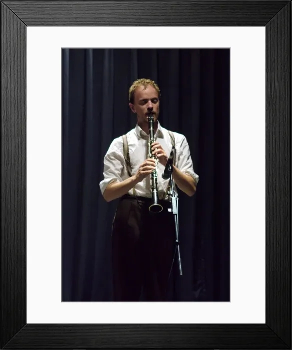 Framed Print : Ewan Bleach, Watermill Jazz Club, Dorking, Surrey, August 2015. Artist: Brian O Connor Framed Print : Ewan Bleach, Watermill Jazz Club, Dorking, Surrey, August 2015. Artist: Brian O Connor