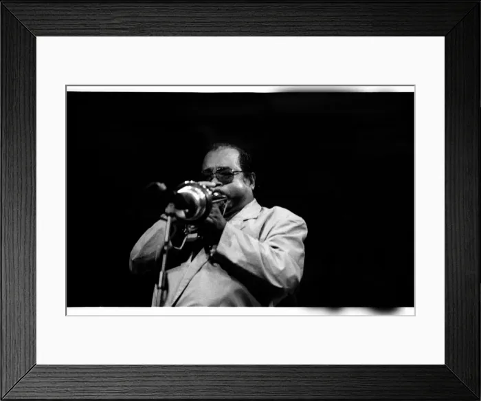 Framed Print : Nat Adderley, Jazz Cafe, London, 1993. Artist: Brian O Connor Framed Print : Nat Adderley, Jazz Cafe, London, 1993. Artist: Brian O Connor