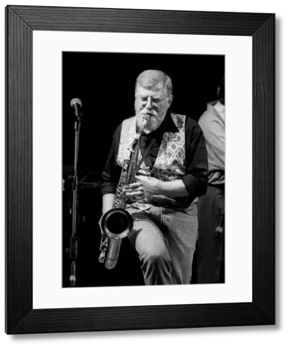 Framed Print : Lew Tabackin and Philippe Aerts, Brecon Jazz Festival, Brecon, Powys, Wales, 1999 Framed Print : Lew Tabackin and Philippe Aerts, Brecon Jazz Festival, Brecon, Powys, Wales, 1999