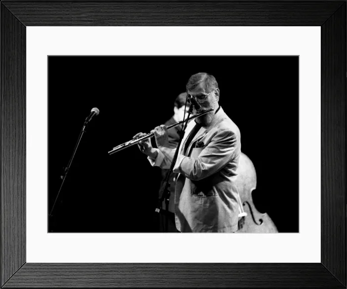 Framed Print : Lew Tabackin, Brecon Jazz Festival, Brecon, Powys, Wales, 1999. Artist: Brian O Connor Framed Print : Lew Tabackin, Brecon Jazz Festival, Brecon, Powys, Wales, 1999. Artist: Brian O Connor