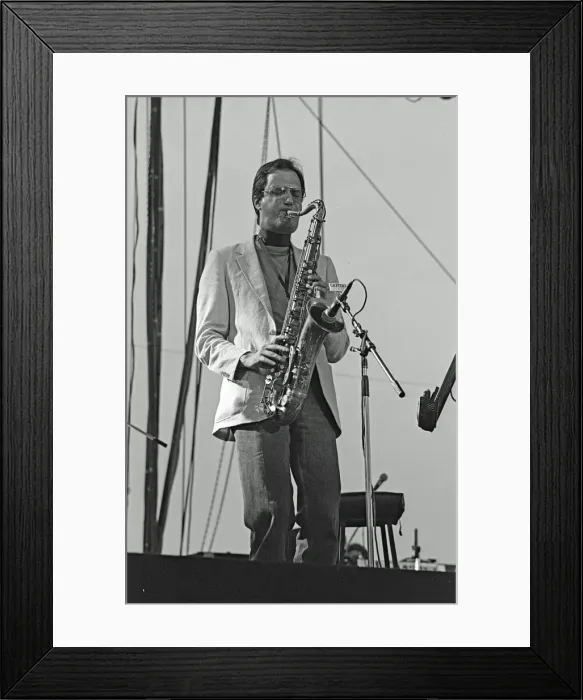 Framed Print : Michael Brecker, Capital Jazz, Knebworth, 1982. Artist: Brian O Connor Framed Print : Michael Brecker, Capital Jazz, Knebworth, 1982. Artist: Brian O Connor