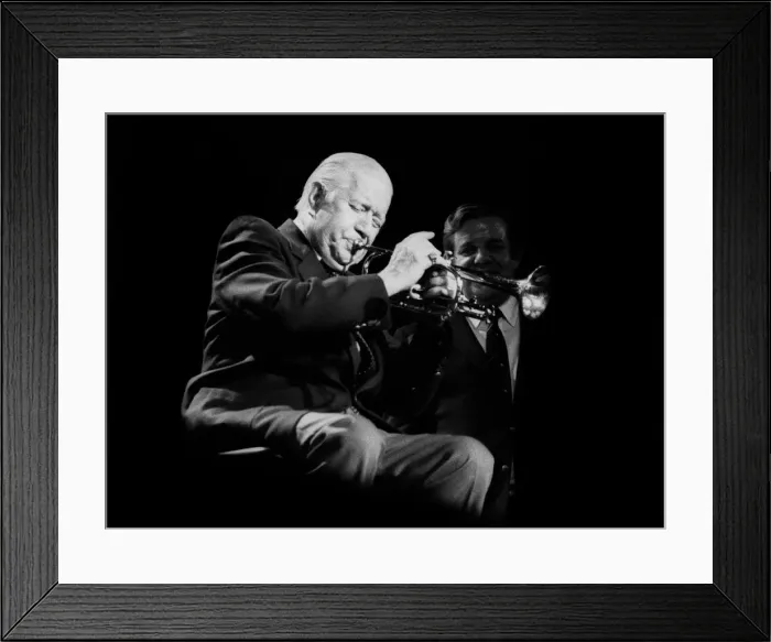 Framed Print : Wild Bill Davison, Lewisham Jazz Festival, Lewisham, 1986. Artist: Brian O Connor Framed Print : Wild Bill Davison, Lewisham Jazz Festival, Lewisham, 1986. Artist: Brian O Connor