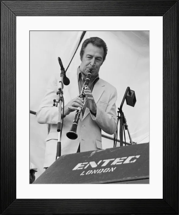 Framed Print : Buddy De Franco, Capital Jazz Festival, Knebworth, 1981. Artist: Brian O Connor Framed Print : Buddy De Franco, Capital Jazz Festival, Knebworth, 1981. Artist: Brian O Connor