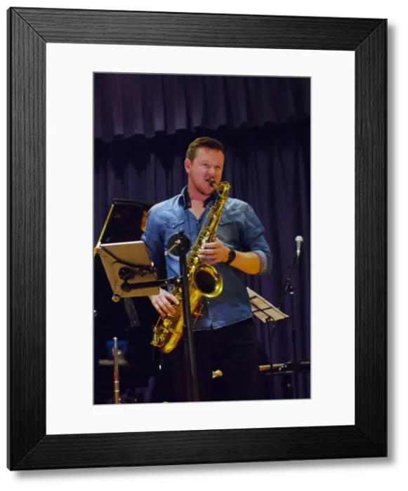 Framed Print : Paul Booth, Watermill Jazz Club, Dorking, Surrey, September 2015. Artists: Brian O Connor Framed Print : Paul Booth, Watermill Jazz Club, Dorking, Surrey, September 2015. Artists: Brian O Connor