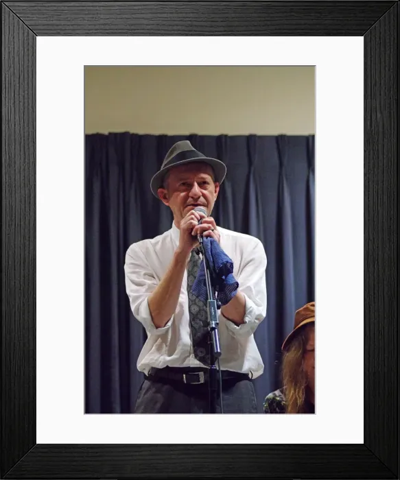 Framed Print : Jean-Marie Fagon, Watermill Jazz Club, Dorking, Surrey, August 2015. Artist: Brian O Connor Framed Print : Jean-Marie Fagon, Watermill Jazz Club, Dorking, Surrey, August 2015. Artist: Brian O Connor