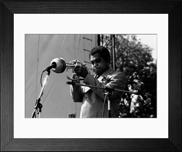 Framed Print : Art Farmer, Capital Jazz Festival, Knebworth, Herts, July 1982. Artist: Brian O Connor Framed Print : Art Farmer, Capital Jazz Festival, Knebworth, Herts, July 1982. Artist: Brian O Connor