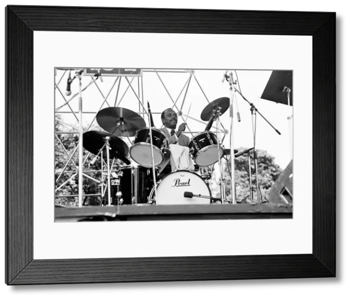 Framed Print : Albert Tootie Heath, Capital Jazz, Knebworth, July 1982. Artist: Brian O Connor Framed Print : Albert Tootie Heath, Capital Jazz, Knebworth, July 1982. Artist: Brian O Connor