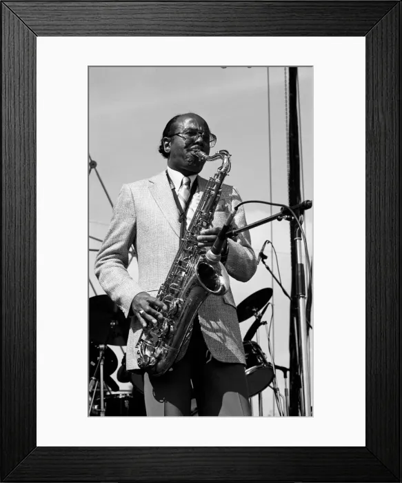 Framed Print : Benny Golson, Capital Jazz Festival, Knebworth, Herts, July 1982. Artist: Brian O Connor Framed Print : Benny Golson, Capital Jazz Festival, Knebworth, Herts, July 1982. Artist: Brian O Connor