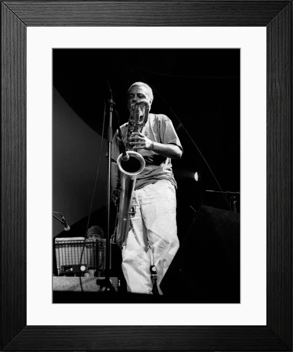 Framed Print : Hamiet Bluiett, Brecon Jazz Festival, Powys, Wales, August 1999. Artist: Brian O Connor Framed Print : Hamiet Bluiett, Brecon Jazz Festival, Powys, Wales, August 1999. Artist: Brian O Connor