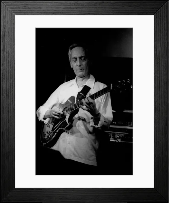Framed Print : Pat Martino, PIzza Express, Dean St, Soho, London, July 2001. Artist: Brian O Connor Framed Print : Pat Martino, PIzza Express, Dean St, Soho, London, July 2001. Artist: Brian O Connor