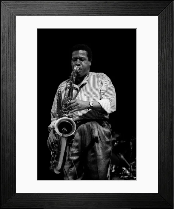 Framed Print : Wayne Shorter, Capital Jazz Festival, Royal Festival Hall, London, July 1988. Artist Framed Print : Wayne Shorter, Capital Jazz Festival, Royal Festival Hall, London, July 1988. Artist