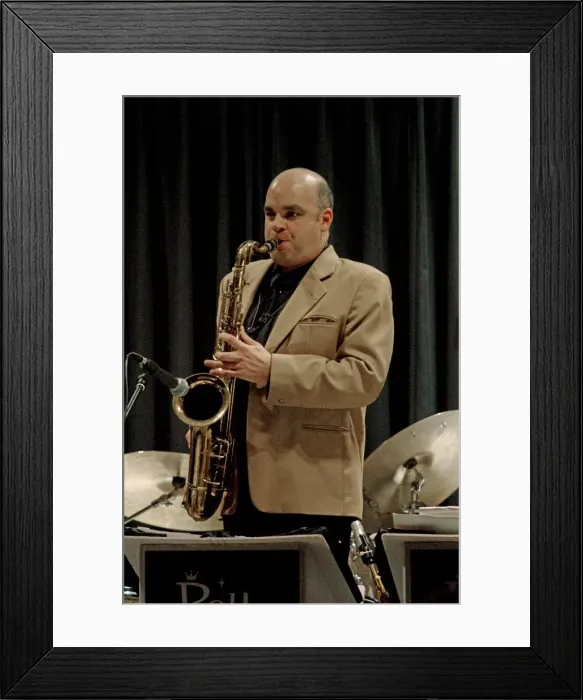 Framed Print : Olly Wilby, Watermill Jazz Club, Dorking, Surrey, Jan 2016. Artist: Brian O Connor Framed Print : Olly Wilby, Watermill Jazz Club, Dorking, Surrey, Jan 2016. Artist: Brian O Connor