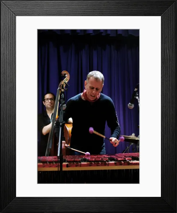 Framed Print : Joe Locke, Watermill Jazz Club, Dorking, Surrey, Jan 2016. Artist: Brian O Connor Framed Print : Joe Locke, Watermill Jazz Club, Dorking, Surrey, Jan 2016. Artist: Brian O Connor
