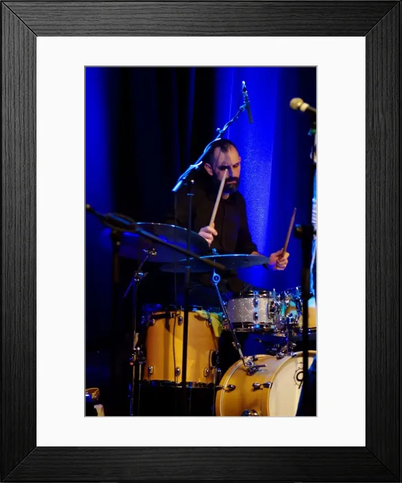 Framed Print : Rastko Rasic, Ropetackle Arts Centre, Shoreham, West Sussex, Jan 2016. Artist: Brian O Connor
