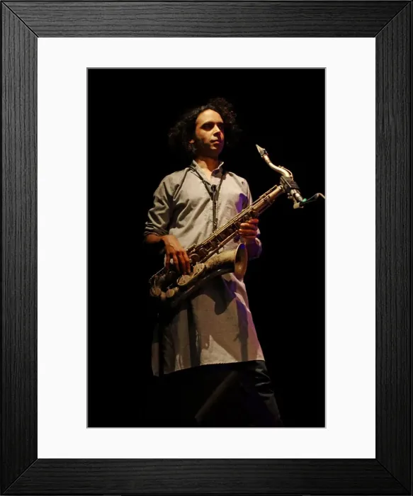 Framed Print : Idris Rahman, Ropetackle Arts Centre, Shoreham, West Sussex, Jan 2016. Artist: Brian O Connor Framed Print : Idris Rahman, Ropetackle Arts Centre, Shoreham, West Sussex, Jan 2016. Artist: Brian O Connor