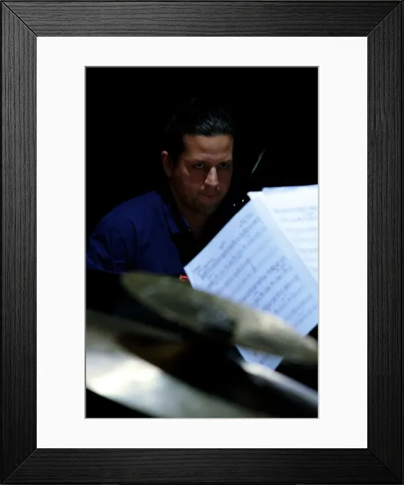 Framed Print : Robert Rodriguez, Watermill Jazz Club, Dorking, Surrey, Jan 2016. Artist: Brian O Connor Framed Print : Robert Rodriguez, Watermill Jazz Club, Dorking, Surrey, Jan 2016. Artist: Brian O Connor
