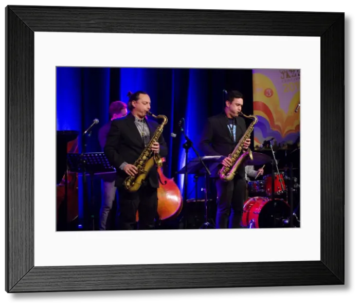 Framed Print : Allen Brandon and Alex Garnett, Ropetackle Arts Centre, Shoreham, West Sussex, Jan 2016 Framed Print : Allen Brandon and Alex Garnett, Ropetackle Arts Centre, Shoreham, West Sussex, Jan 2016