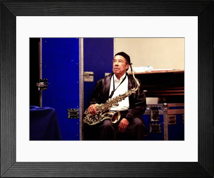 Framed Print : Johnny Griffin, Brecon, August 2006. Artist: Brian O Connor