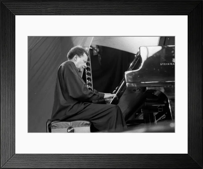 Framed Print : Abdullah Ibrahim, Brecon Jazz Festival, Powys, Wales, August 2001. Artist: Brian O Connor Framed Print : Abdullah Ibrahim, Brecon Jazz Festival, Powys, Wales, August 2001. Artist: Brian O Connor