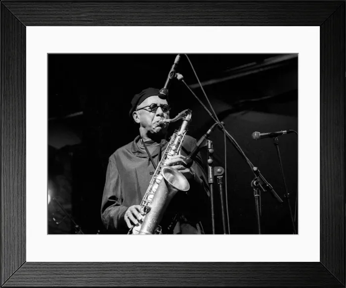 Framed Print : Charles Lloyd, Brecon Jazz Festival, Powys, Wales, August 2000. Artist: Brian O Connor Framed Print : Charles Lloyd, Brecon Jazz Festival, Powys, Wales, August 2000. Artist: Brian O Connor