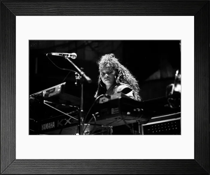 Framed Print : Patrice Rushen, JVC Capital Jazz Festival, Royal Festival Hall, London, July 1988 Framed Print : Patrice Rushen, JVC Capital Jazz Festival, Royal Festival Hall, London, July 1988