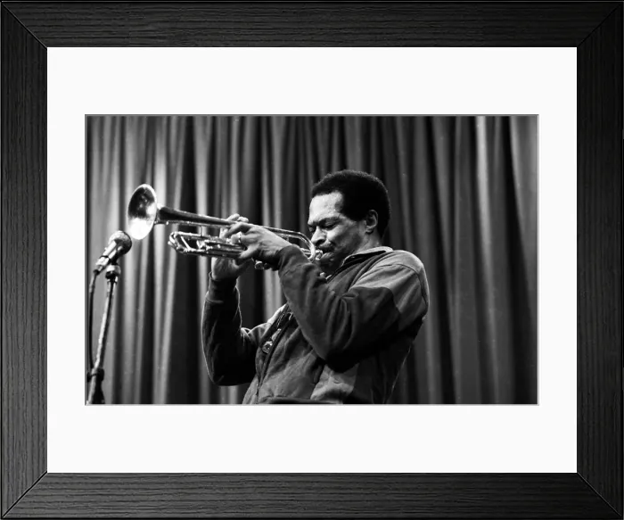 Framed Print : Woody Shaw, Shaw Theatre, London, Mar 1985. Artist: Brian O Connor Framed Print : Woody Shaw, Shaw Theatre, London, Mar 1985. Artist: Brian O Connor