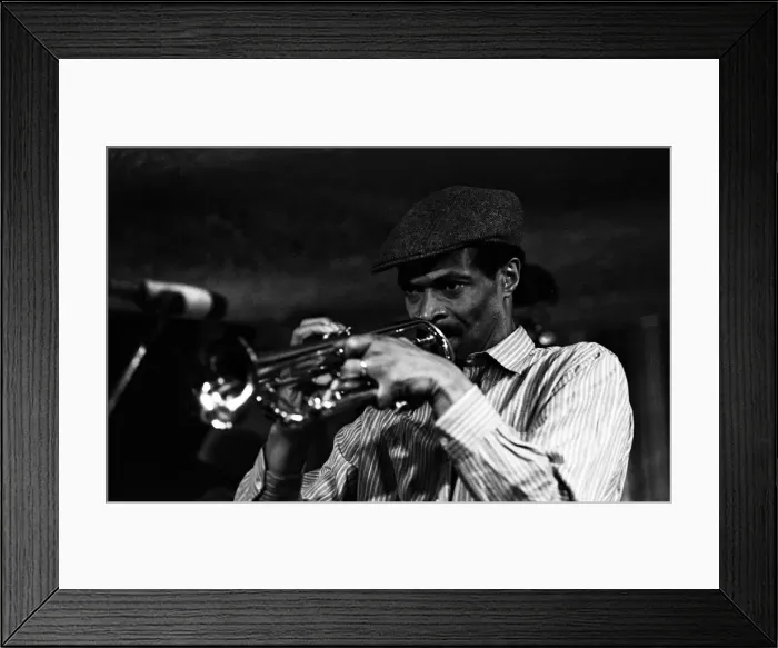 Framed Print : Woody Shaw, Bass Clef, London, October 1987. Artist: Brian O Connor Framed Print : Woody Shaw, Bass Clef, London, October 1987. Artist: Brian O Connor
