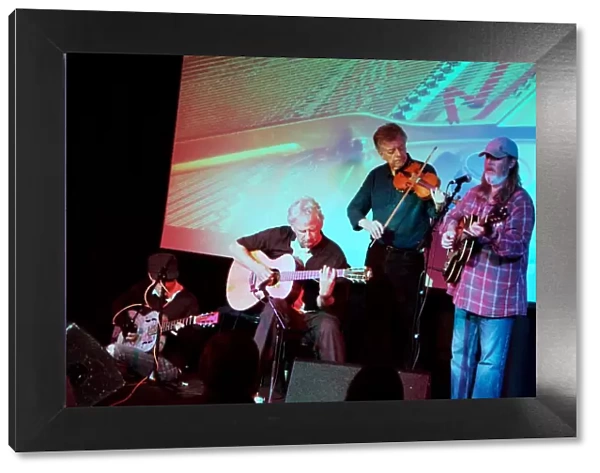Jim Crawford with Kyle, Dowling and Piggott, Crawley Blues Festival, Hawth, Crawley, W Sussex, 2015