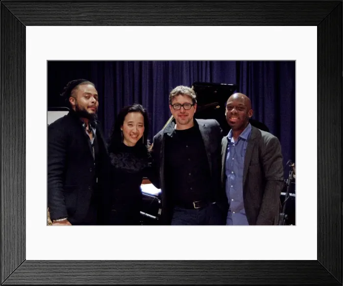 Framed Print : Josh Ginsburg with Richardson, Sung and Strickland, Watermill Jazz Club, Dorking, Surrey, 2015 Framed Print : Josh Ginsburg with Richardson, Sung and Strickland, Watermill Jazz Club, Dorking, Surrey, 2015