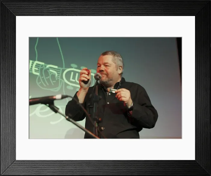 Framed Print : Alan Glen, Crawley Blues Festival, Hawth, Crawley, Oct 2015. Artist: Brian O Connor Framed Print : Alan Glen, Crawley Blues Festival, Hawth, Crawley, Oct 2015. Artist: Brian O Connor