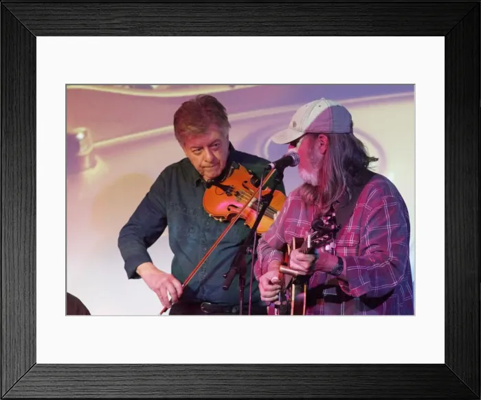 Framed Print : Mike Piggott with Jim Crawford, Crawley Blues Festival, Hawth, Crawley, Oct 2015 Framed Print : Mike Piggott with Jim Crawford, Crawley Blues Festival, Hawth, Crawley, Oct 2015