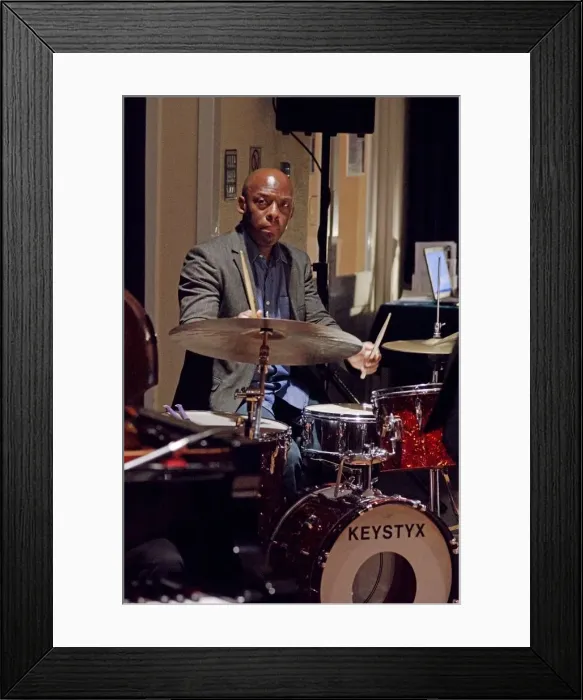 Framed Print : E. J. Strickland, Watermill Jazz Club, Dorking, Surrey, Nov 2015. Artist: Brian O Connor Framed Print : E. J. Strickland, Watermill Jazz Club, Dorking, Surrey, Nov 2015. Artist: Brian O Connor