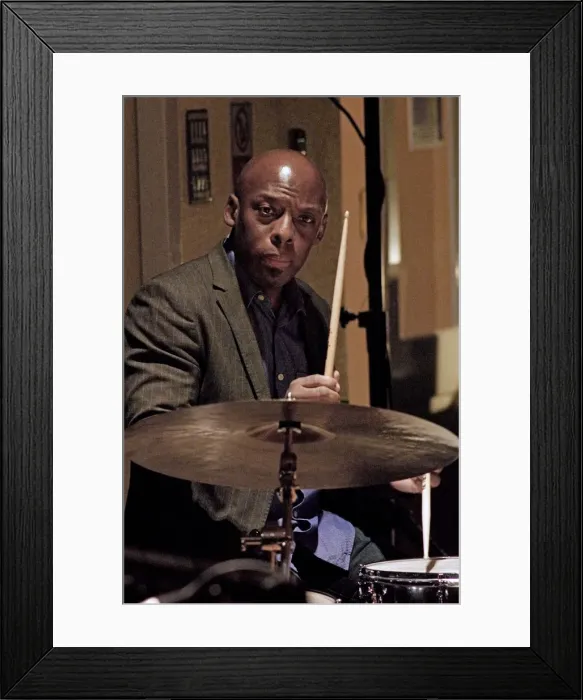 Framed Print : E. J. Strickland, Watermill Jazz Club, Dorking, Surrey, Nov 2015. Artist: Brian O Connor Framed Print : E. J. Strickland, Watermill Jazz Club, Dorking, Surrey, Nov 2015. Artist: Brian O Connor